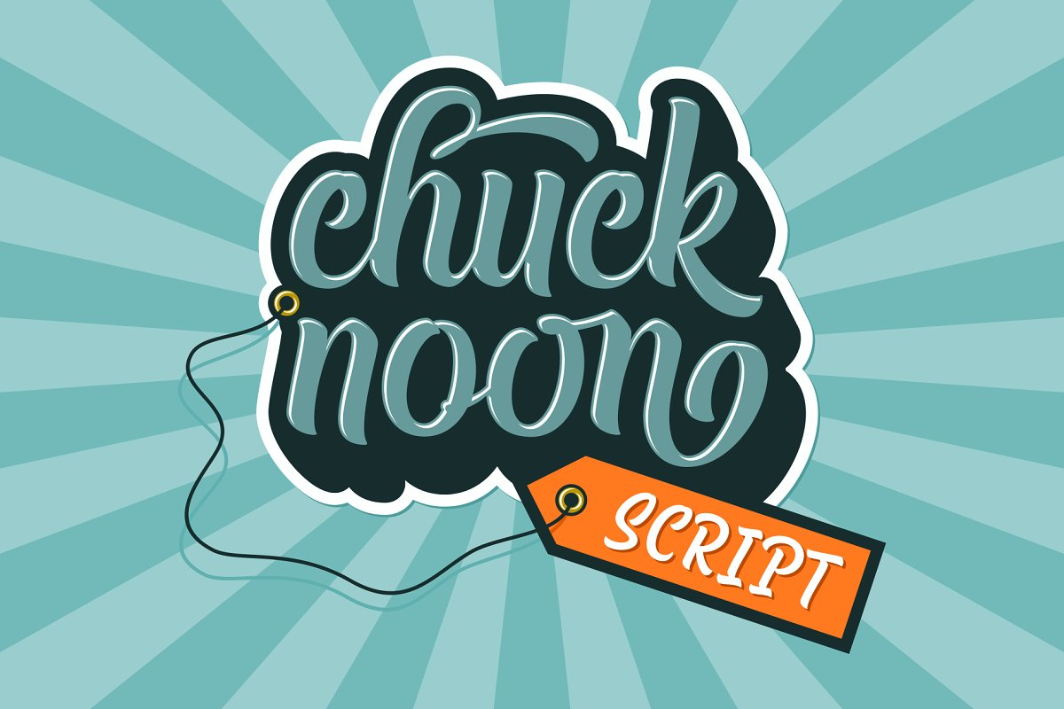 Ejemplo de fuente Chuck Noon Script #1